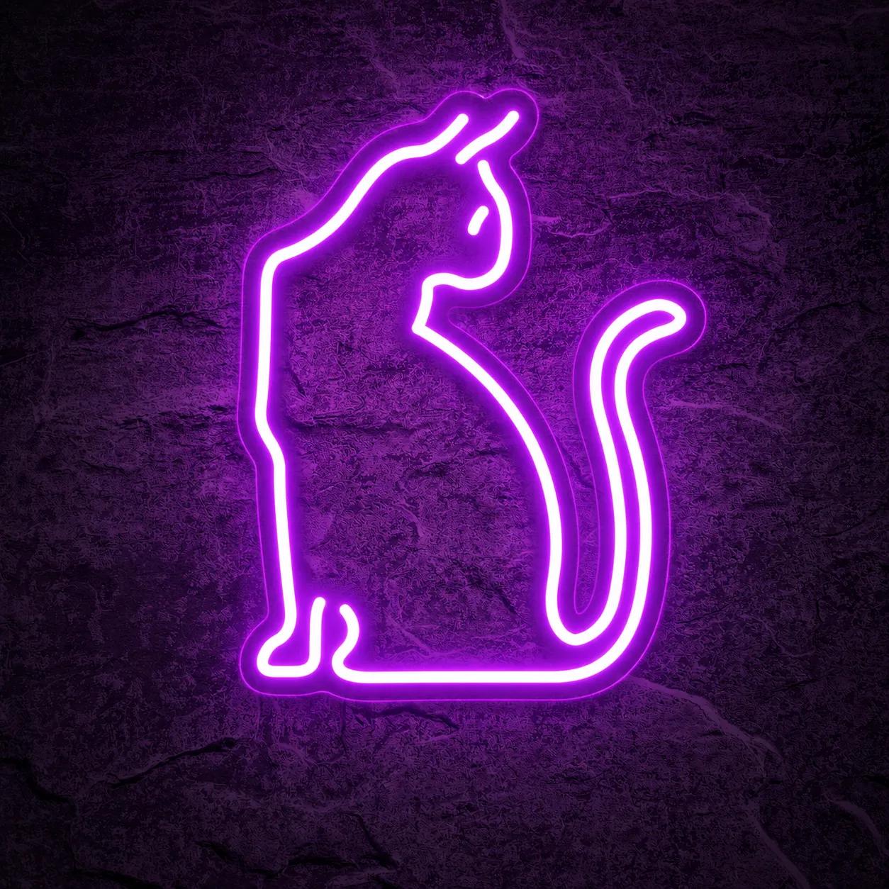 Néon Chat Purple - Néon personnalisé NeonStar