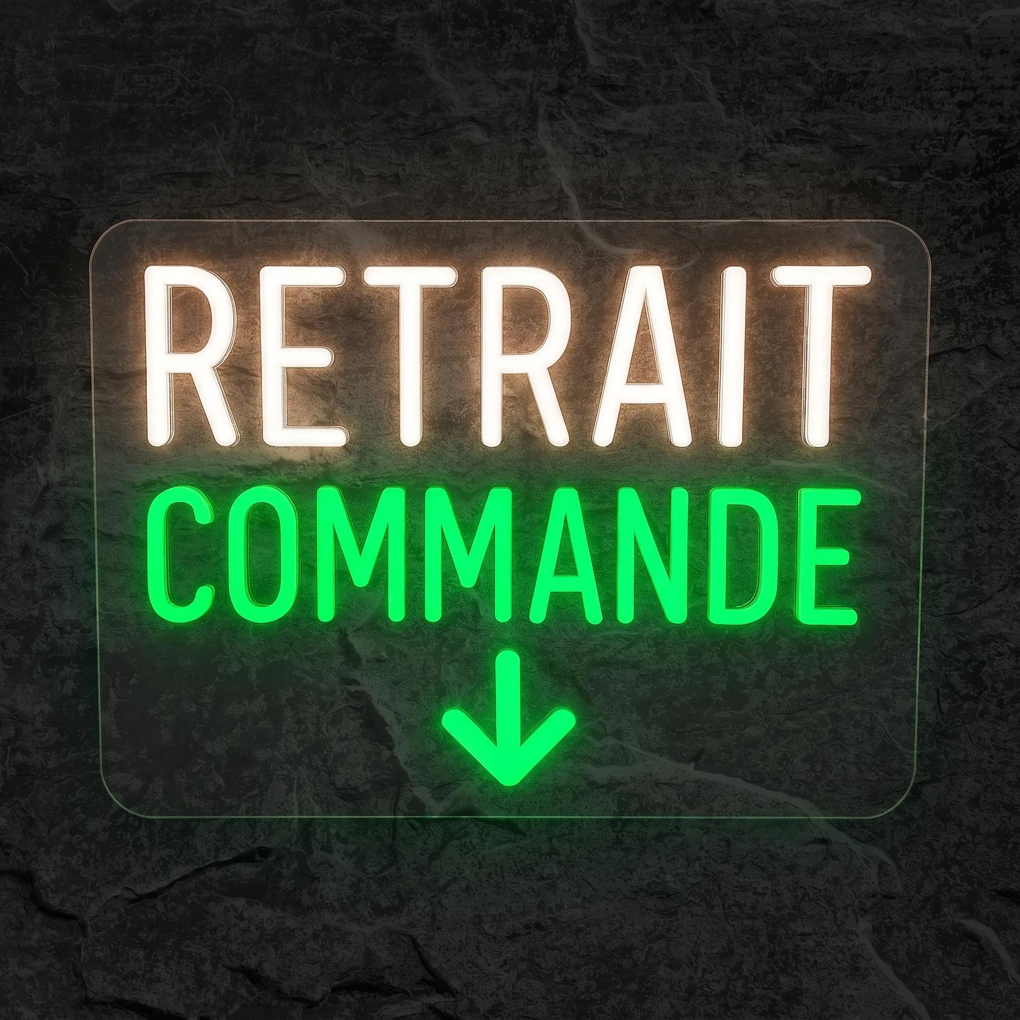 Néon Retrait Commande - Néon personnalisé NeonStar