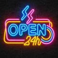 Miniature Néon Open 24h - Néon personnalisé