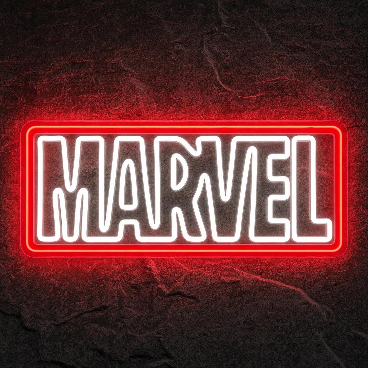 Néon Logo Marvel - Néon personnalisé NeonStar