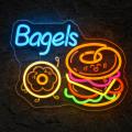 Miniature Néon Bagels - Néon personnalisé