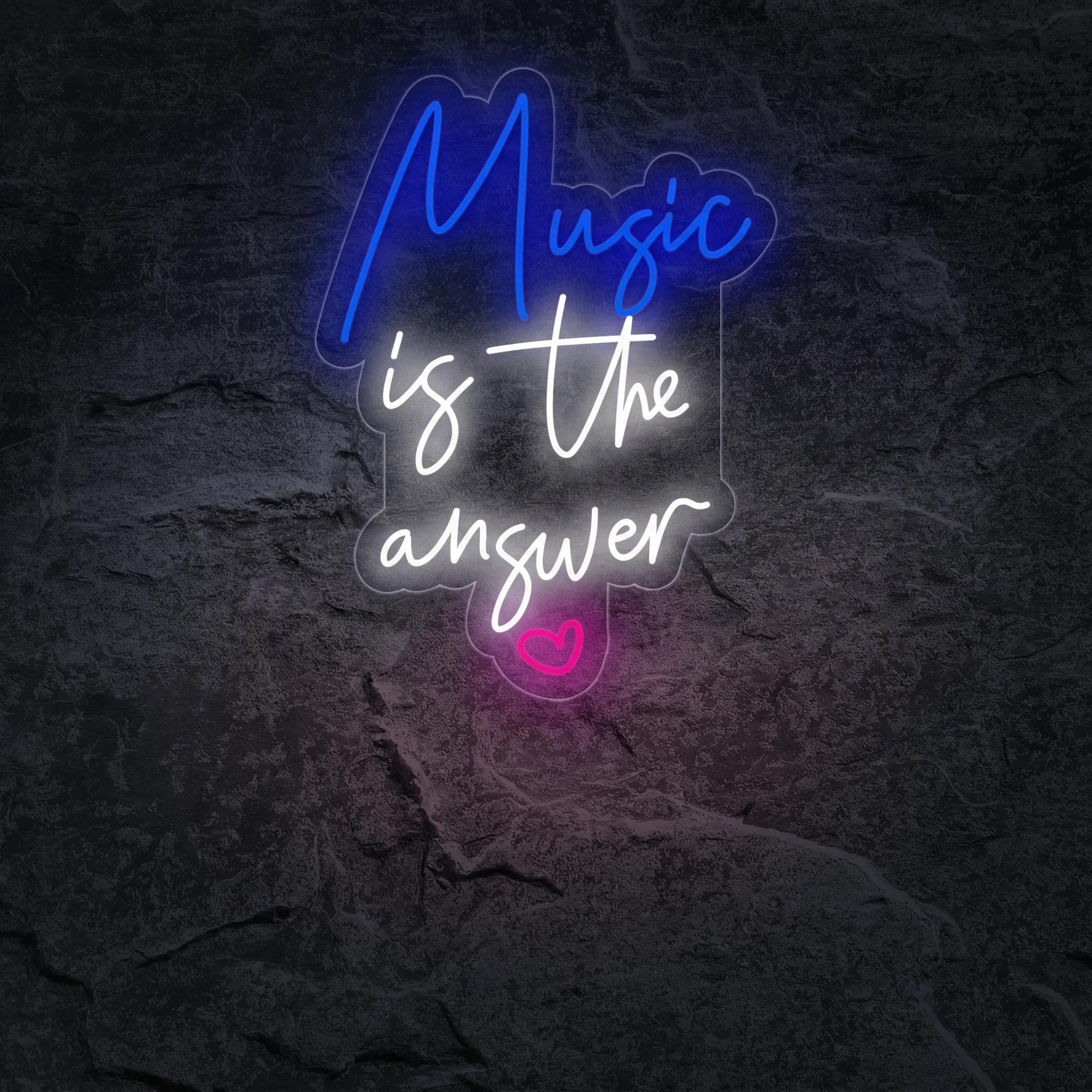 Néon Music Is The Answer - Néon personnalisé NeonStar