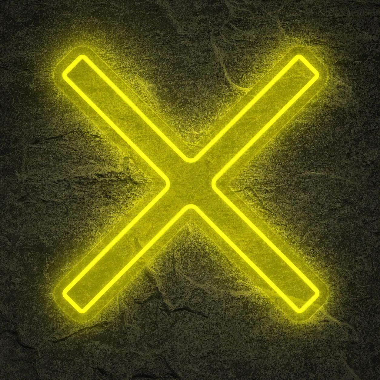 Néon Croix de Saint-André - Néon personnalisé NeonStar