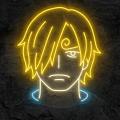 Miniature Néon Sanji One Piece - Néon personnalisé