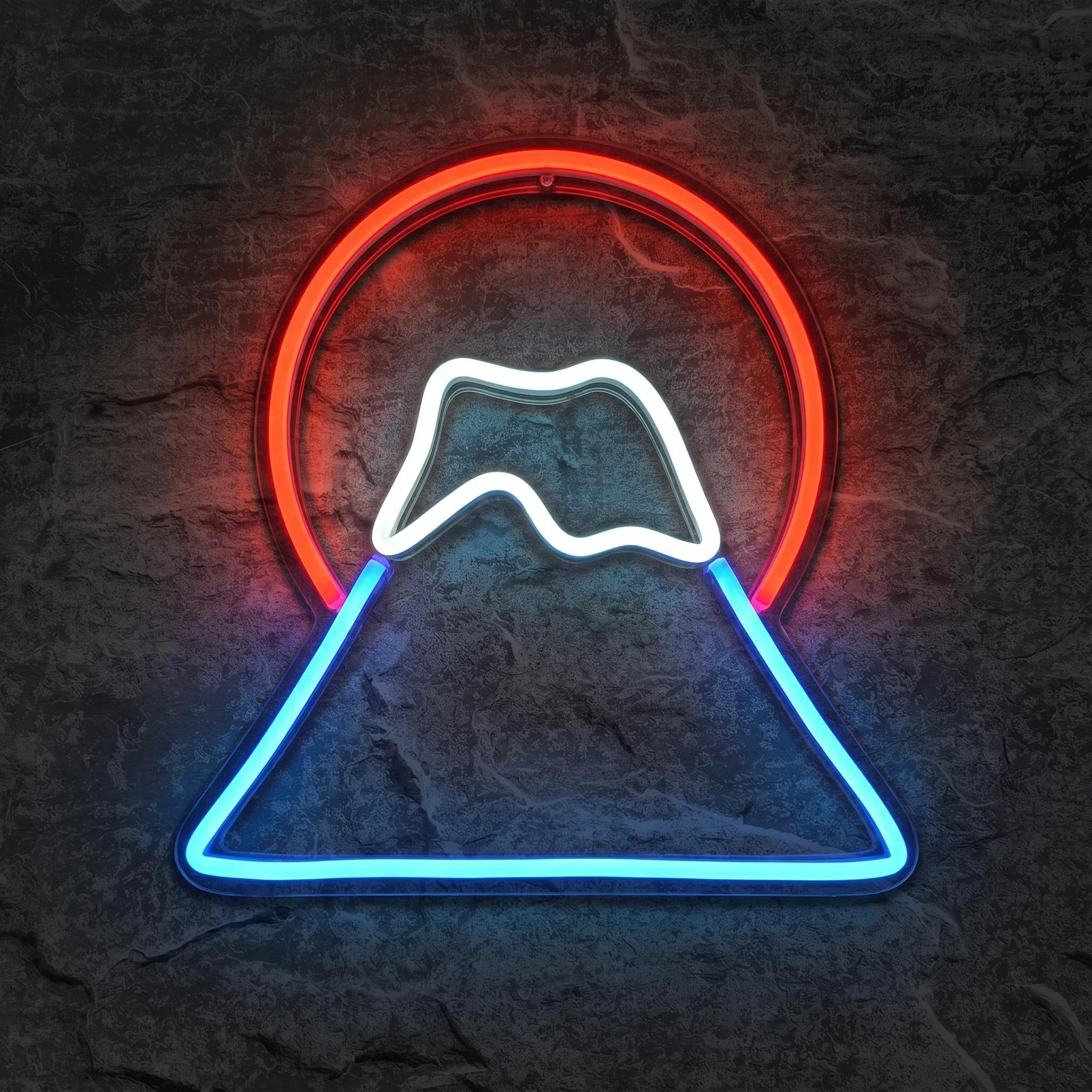 Néon Mont Fuji Japon Rouge - Néon personnalisé NeonStar