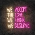 Miniature Néon We Accept the Love We Think We Deserve - Néon personnalisé
