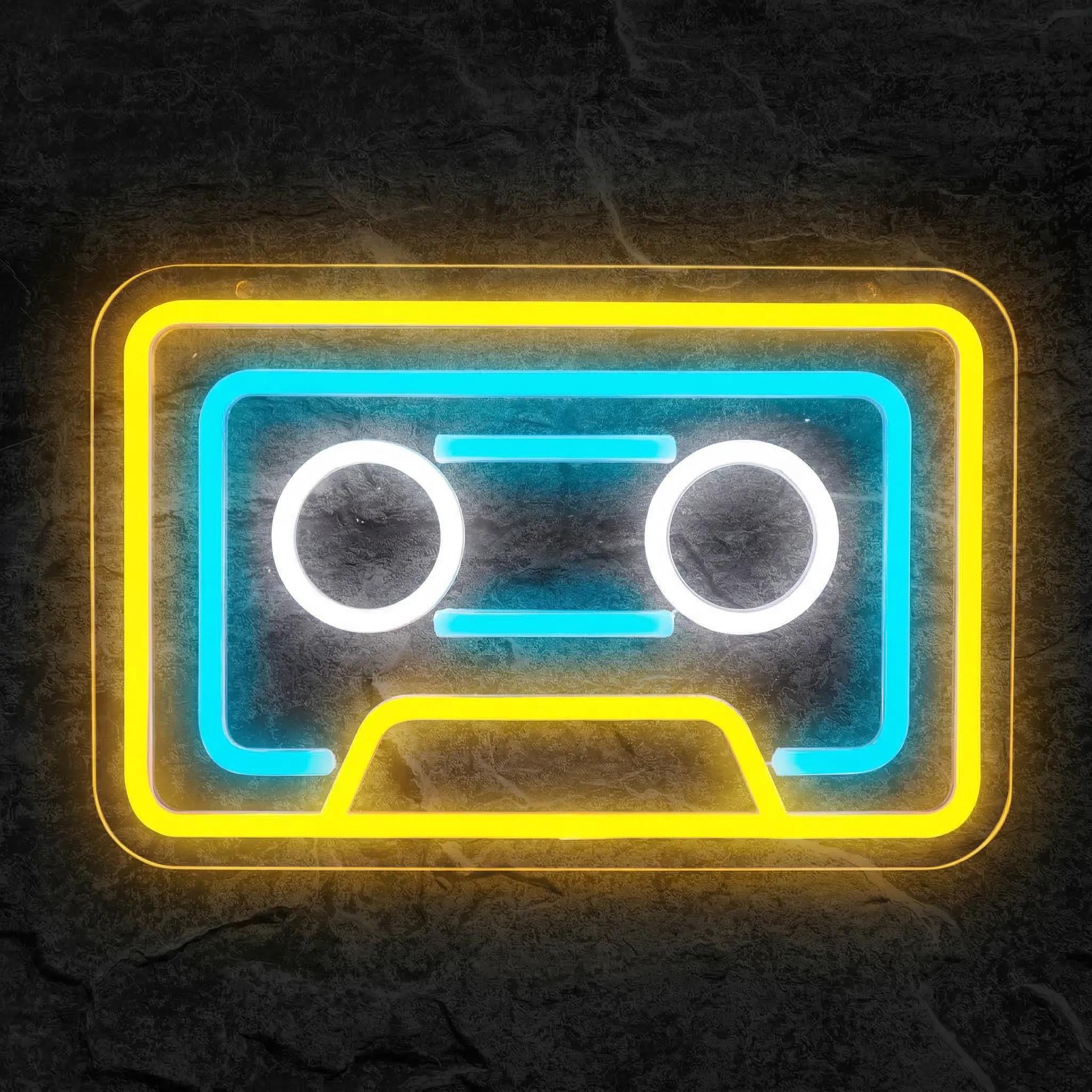 Néon Cassette Audio - Néon personnalisé NeonStar