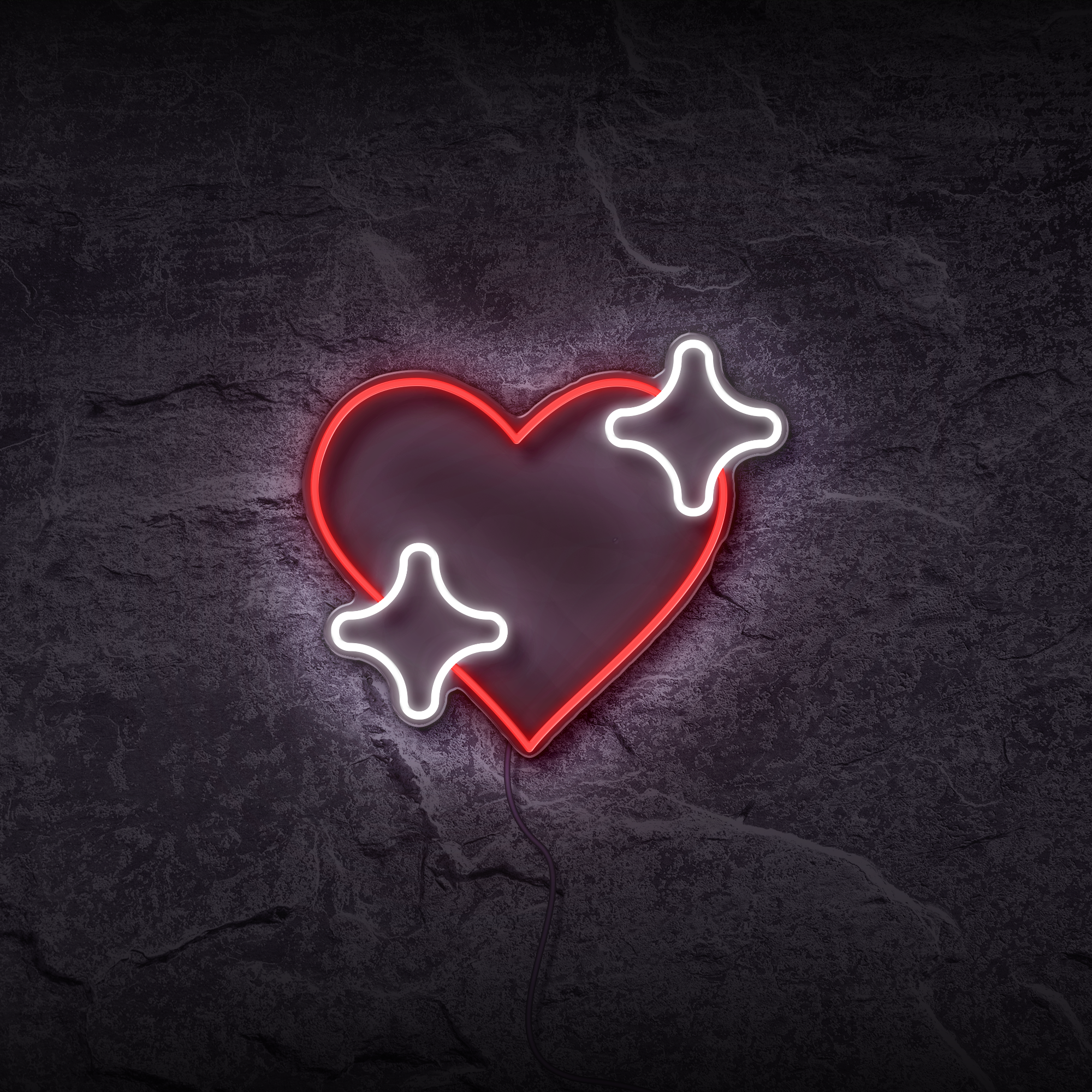 Néon Coeur Etoile - Néon personnalisé NeonStar