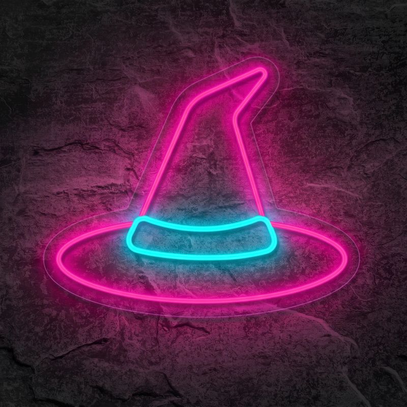 Néon Chapeau de Sorcier Halloween - Néon personnalisé NeonStar