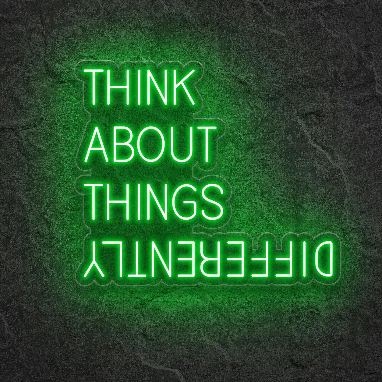 Néon Think About Things Differently - Néon personnalisé NeonStar