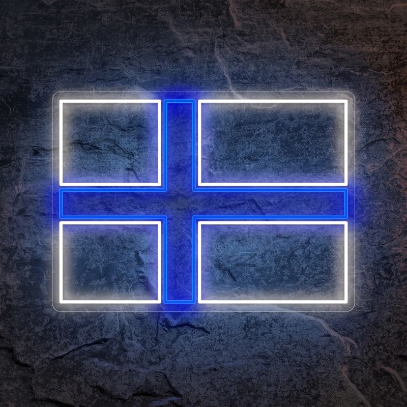 Néon Drapeau de la Finlande - Néon personnalisé NeonStar