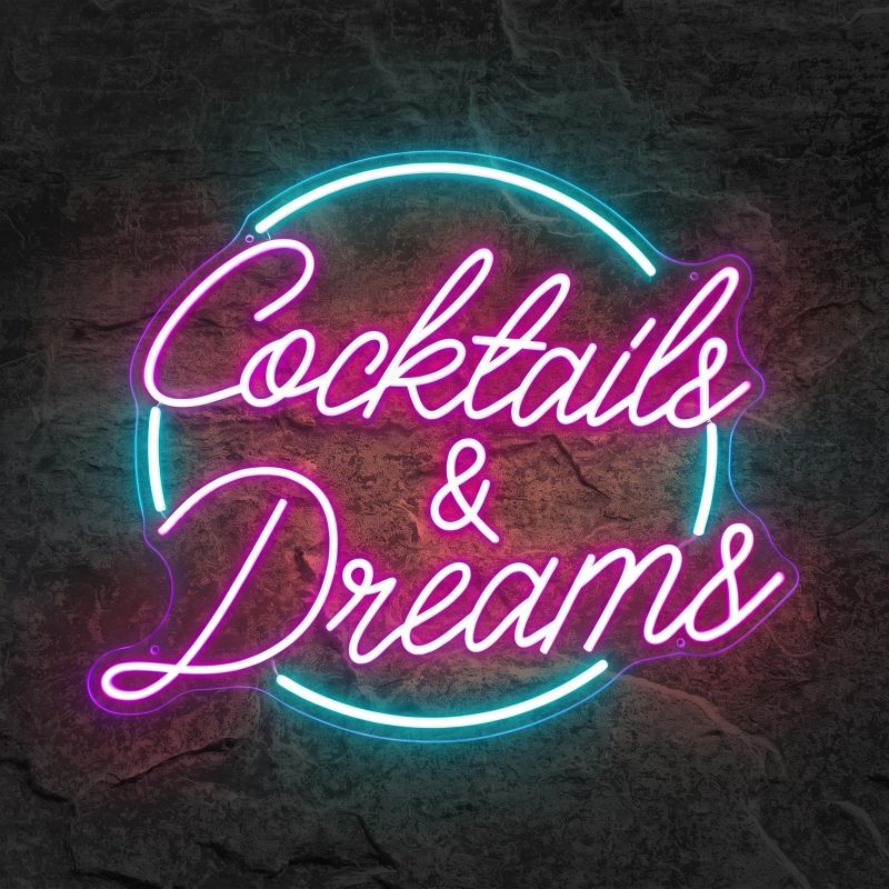 Néon Cocktail and Dreams - Néon personnalisé NeonStar