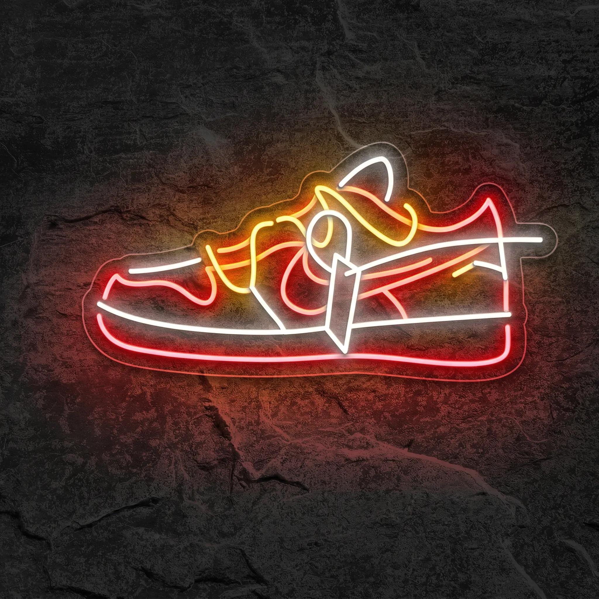 Néon Basket Nike Dunk Low Off-White - Néon personnalisé NeonStar