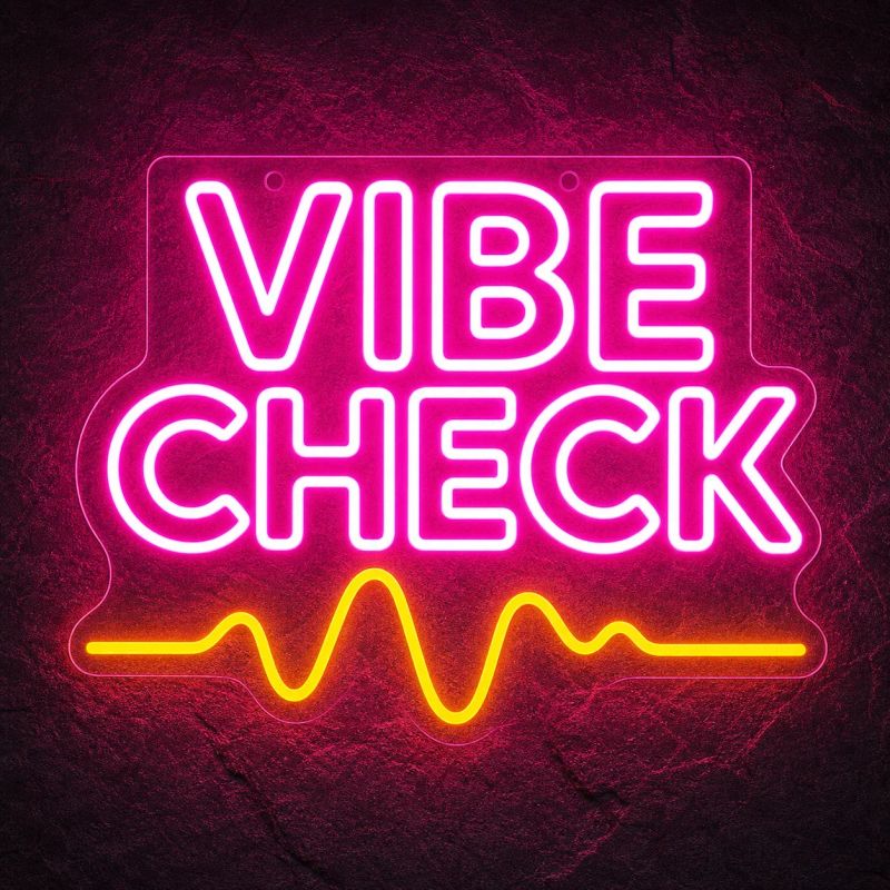 Néon Vibe Check - Néon personnalisé NeonStar