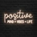 Miniature Néon Positive Mind Vibes Life - Néon personnalisé