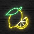 Miniature Néon Double Citron - Néon personnalisé