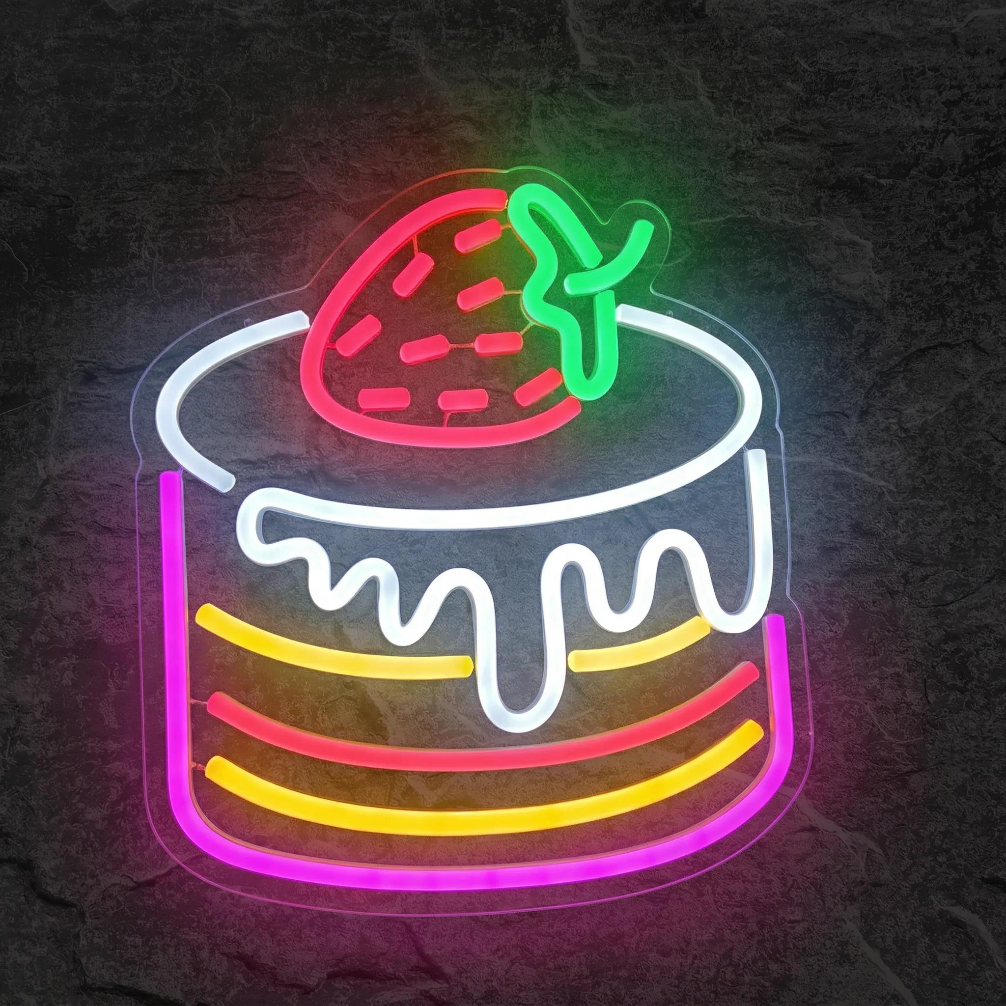 Néon Rainbow Cake - Néon personnalisé NeonStar