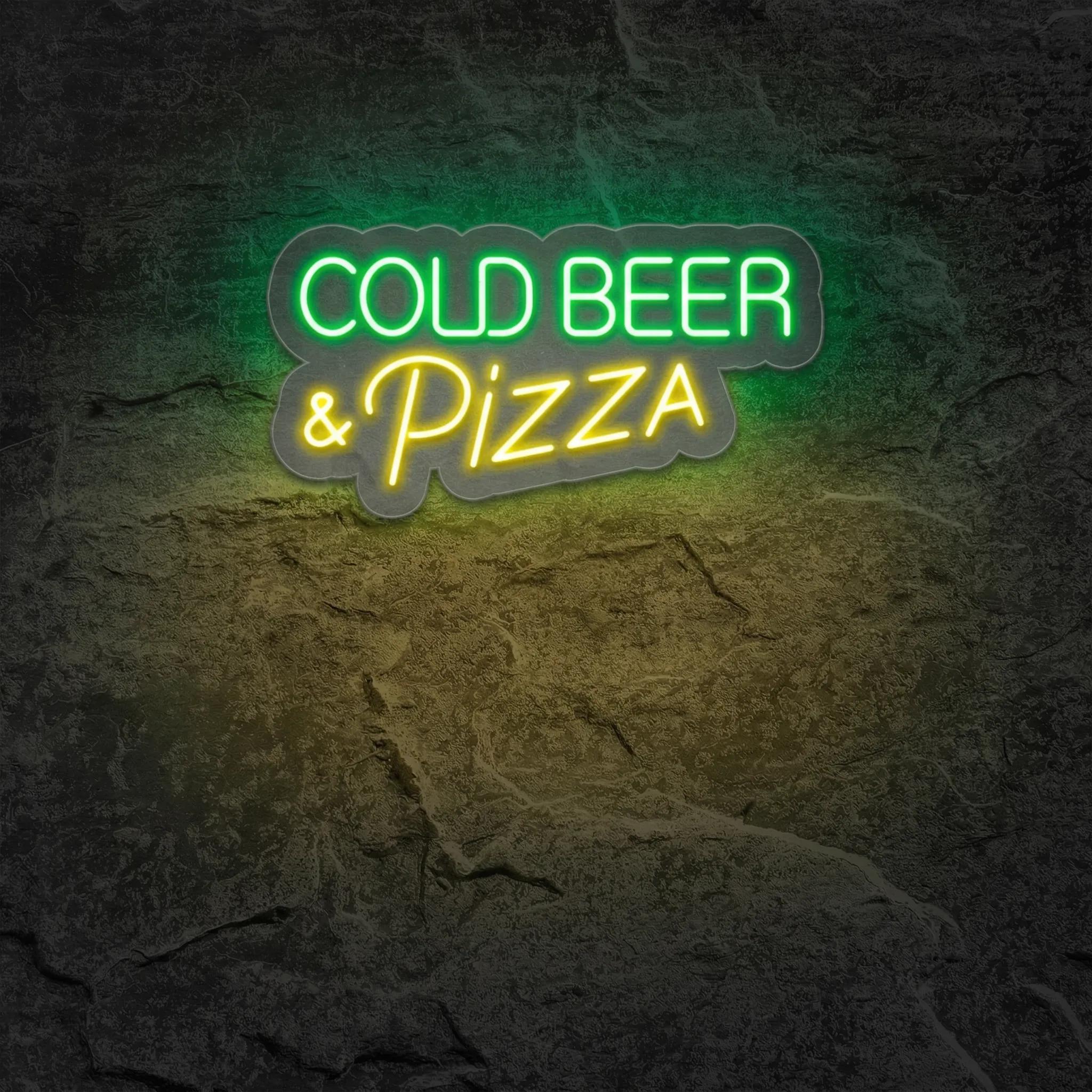 Néon Cold Beer Pizza - Néon personnalisé NeonStar