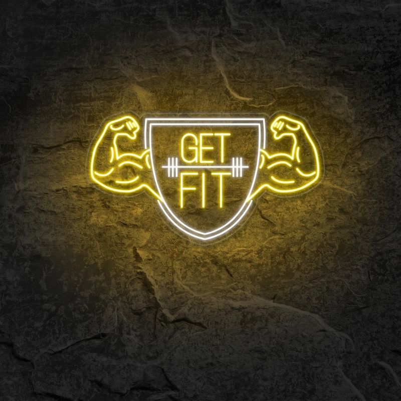 Néon Get Fit Salle De Sport - Néon personnalisé NeonStar