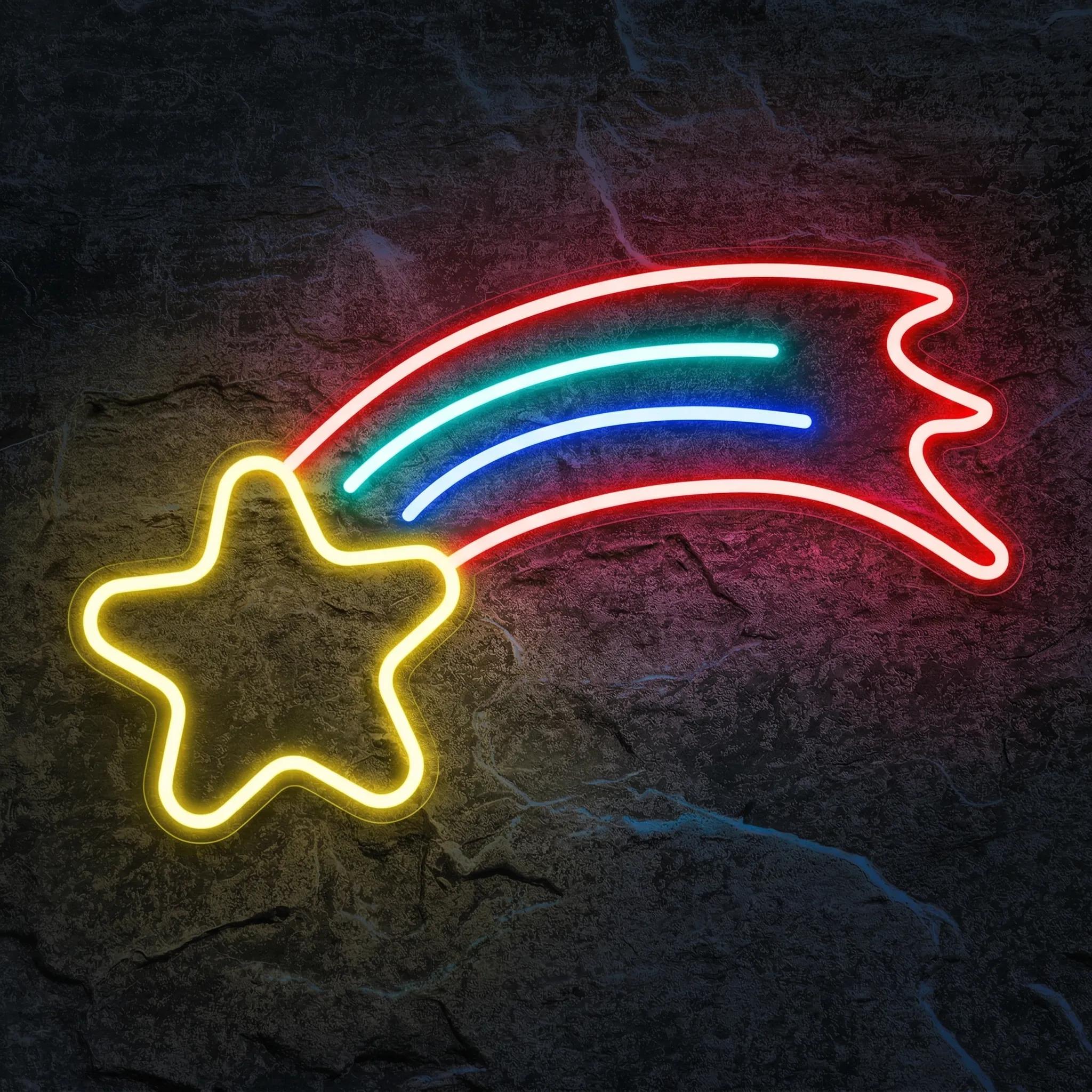 Néon Étoile Filante - Néon personnalisé NeonStar