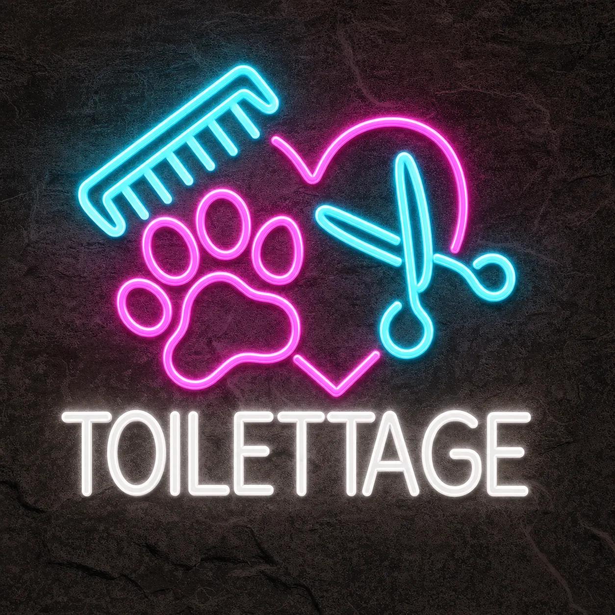 Néon Toilettage Canin - Néon personnalisé NeonStar