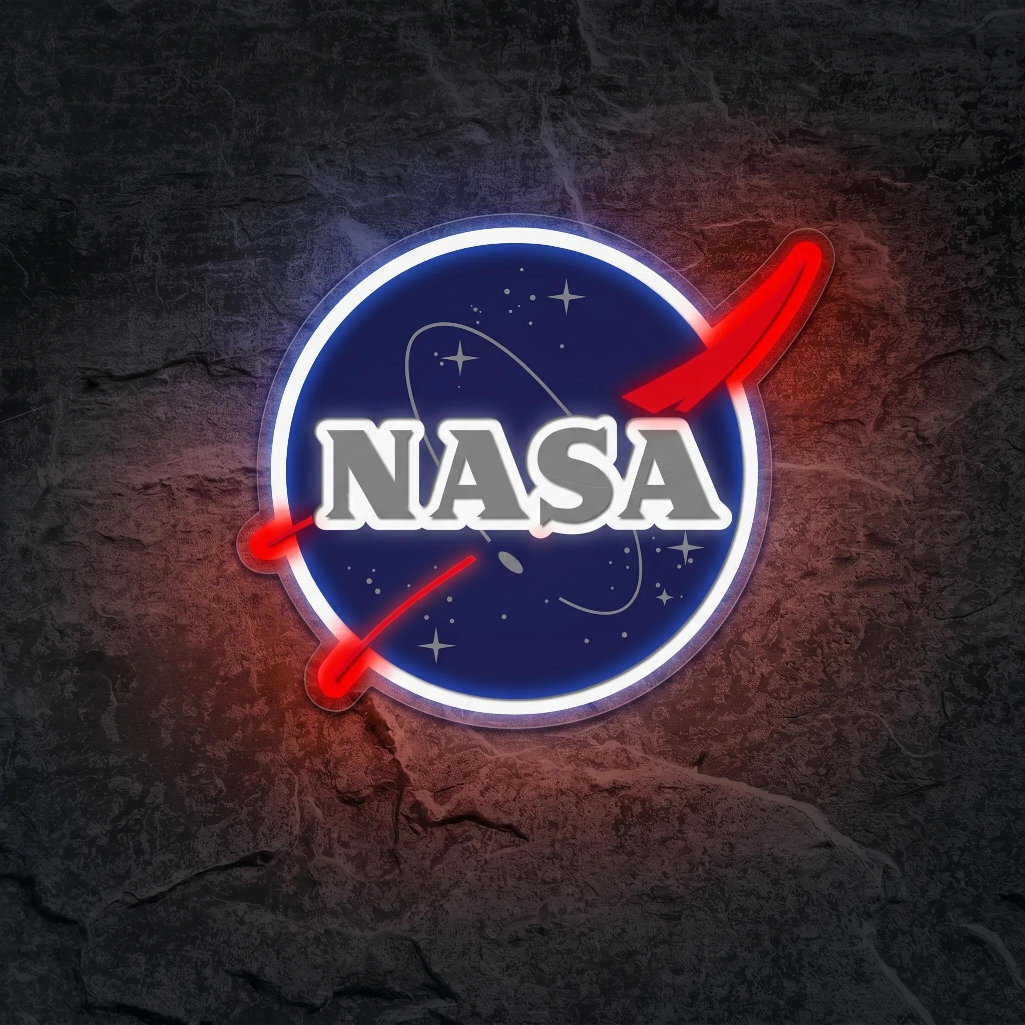 Néon Logo NASA UV Print - Néon personnalisé NeonStar
