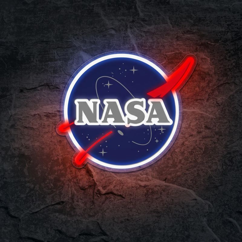 Néon Logo NASA UV Print - Néon personnalisé NeonStar