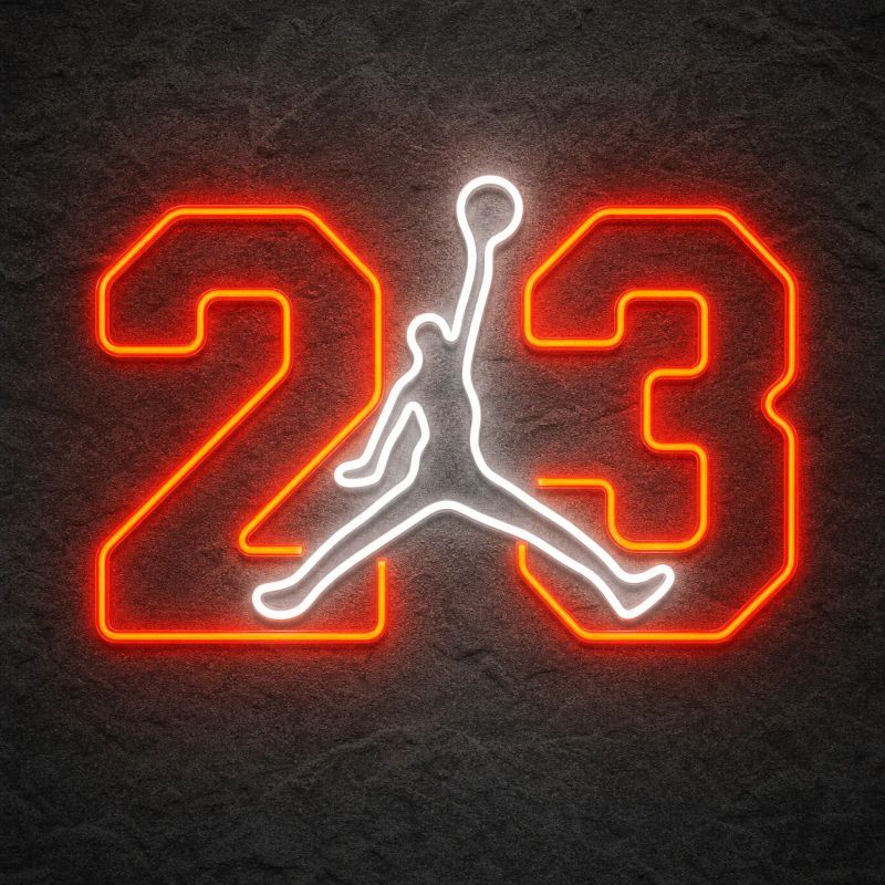 Néon Silhouette Joueur de Basketball - Néon personnalisé NeonStar