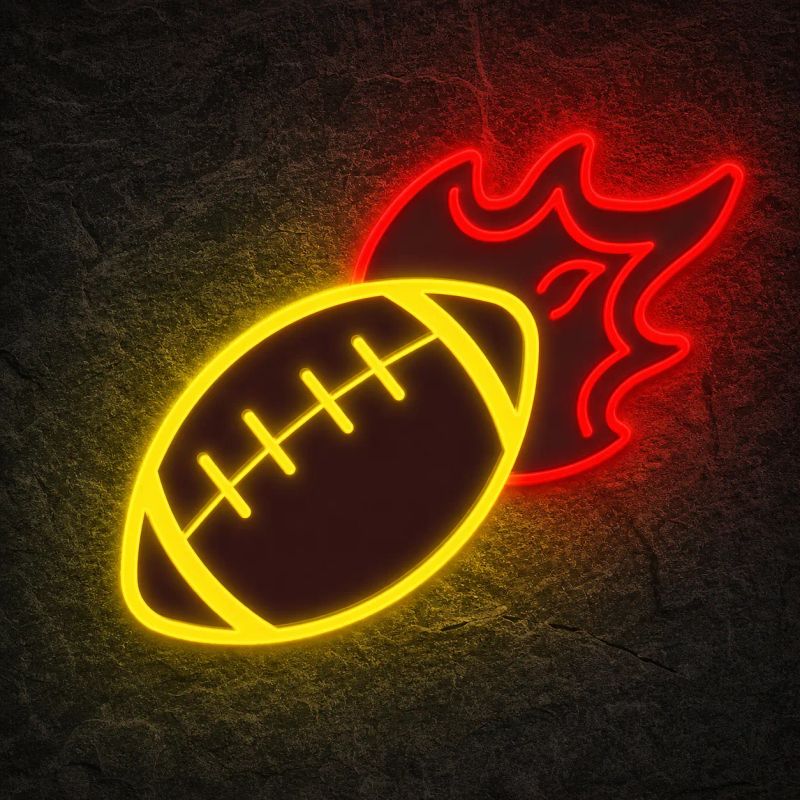 Néon Flaming Football - Néon personnalisé NeonStar