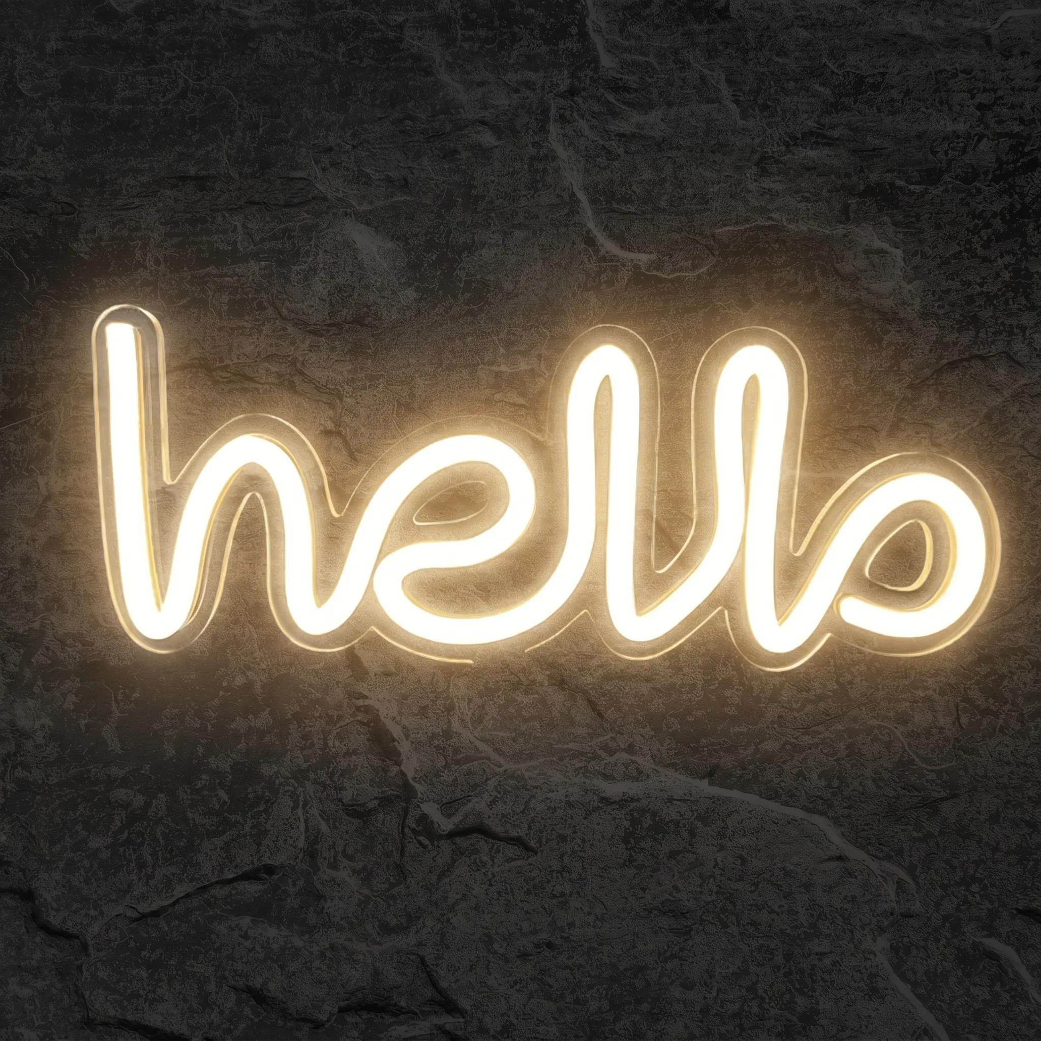 Néon Sur Pied Hello - Néon personnalisé NeonStar