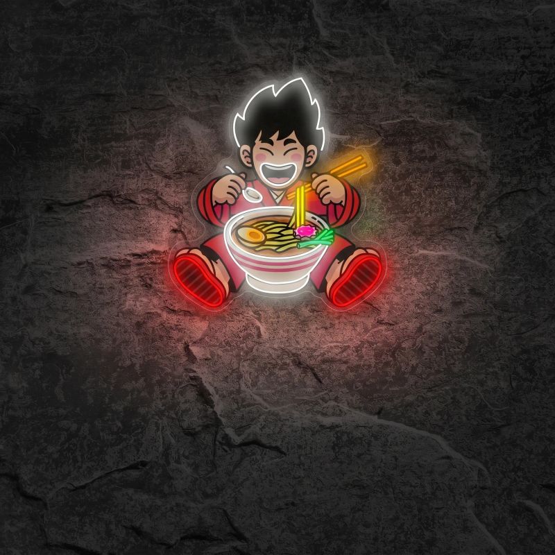 Néon Garçon et Nouilles Ramen - Néon personnalisé NeonStar