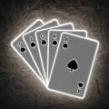 Miniature Néon Royal Flush - Néon personnalisé