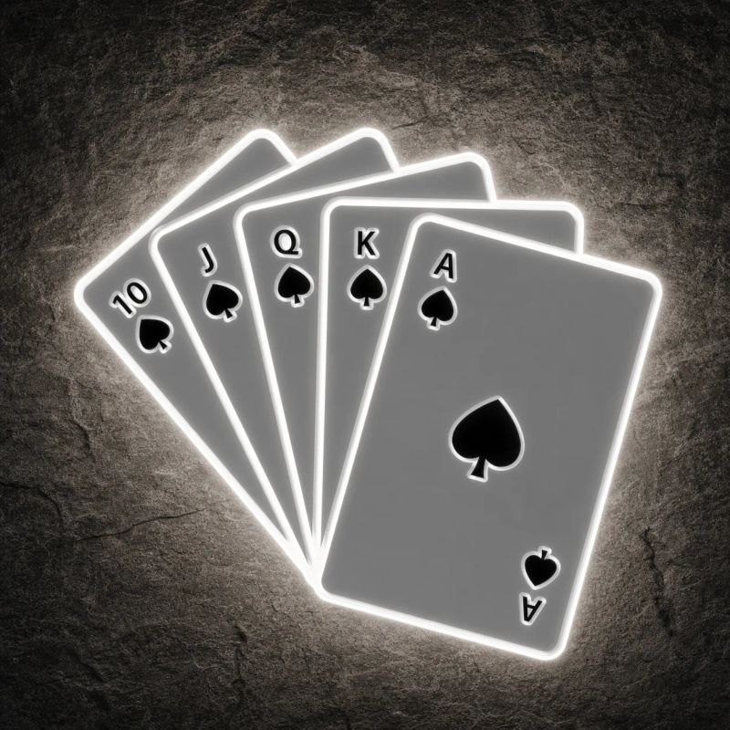 Néon Royal Flush - Néon personnalisé NeonStar