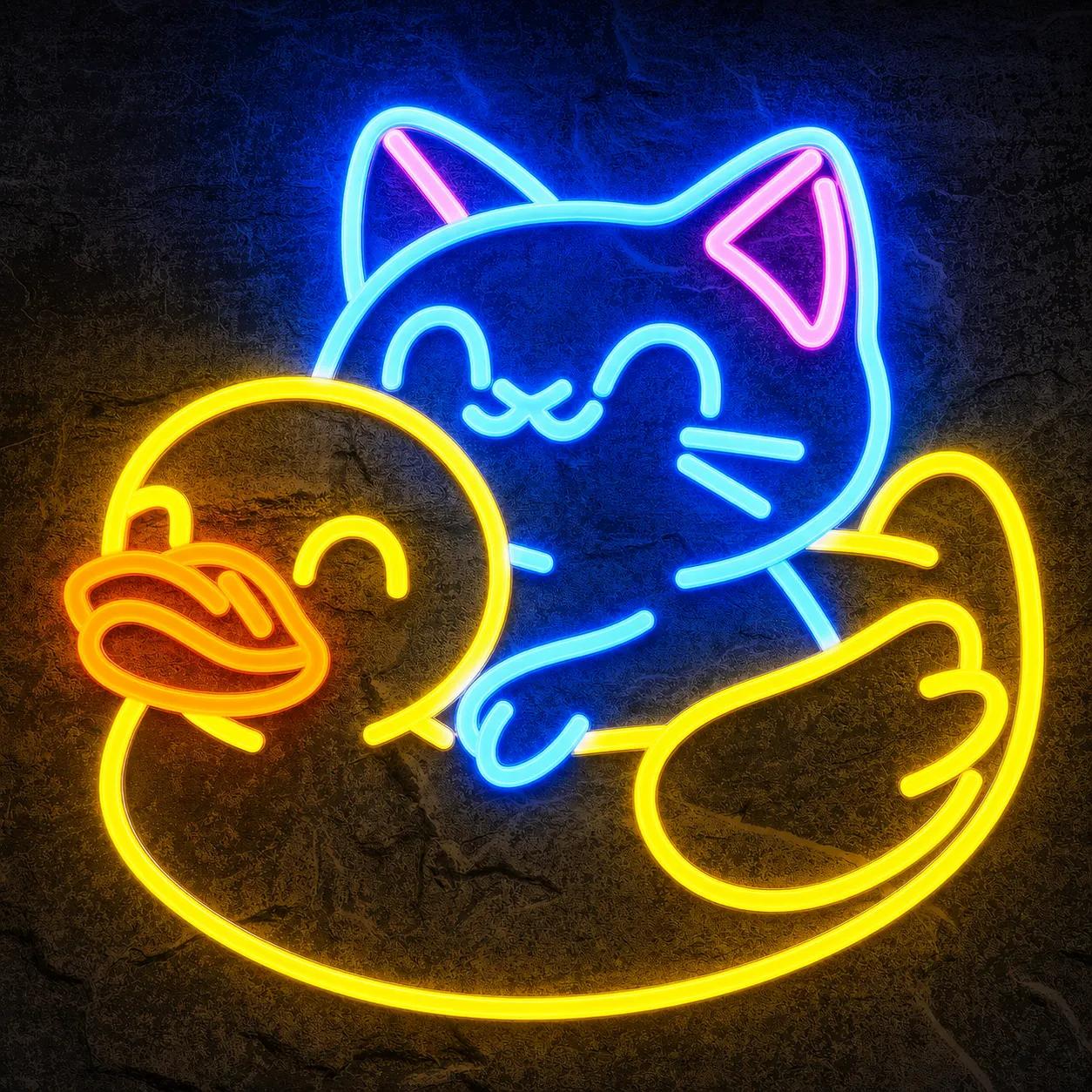 Néon Chat Bouée Canard - Néon personnalisé NeonStar