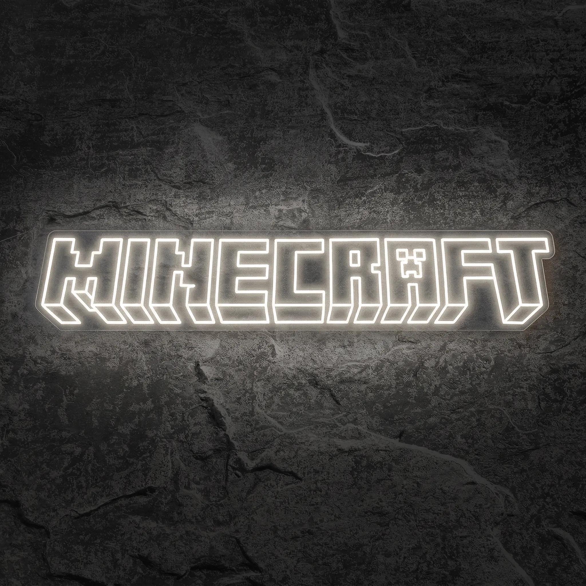 Néon Logo Minecraft - Néon personnalisé NeonStar