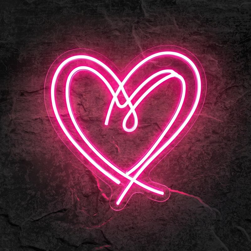 Néon Cœur Déco - Néon personnalisé NeonStar
