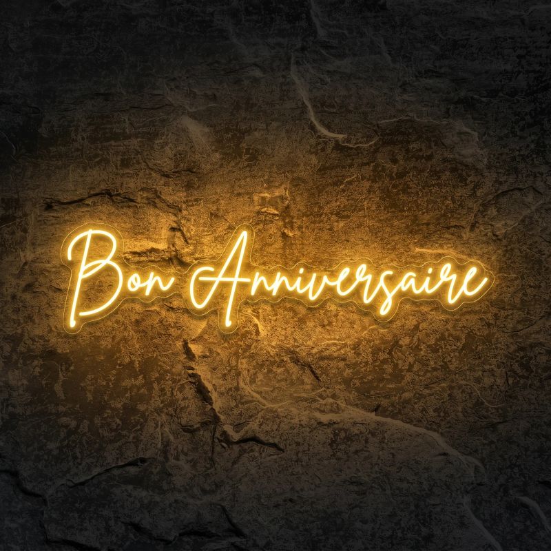 Néon Bon Anniversaire - Néon personnalisé NeonStar