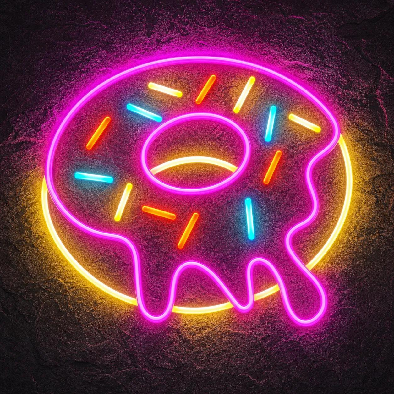Néon Donut Simpsons - Néon personnalisé NeonStar