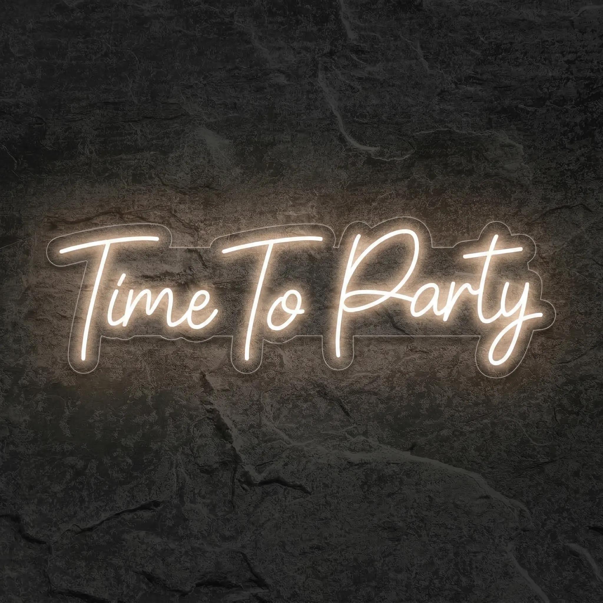 Néon Time To Party - Néon personnalisé NeonStar