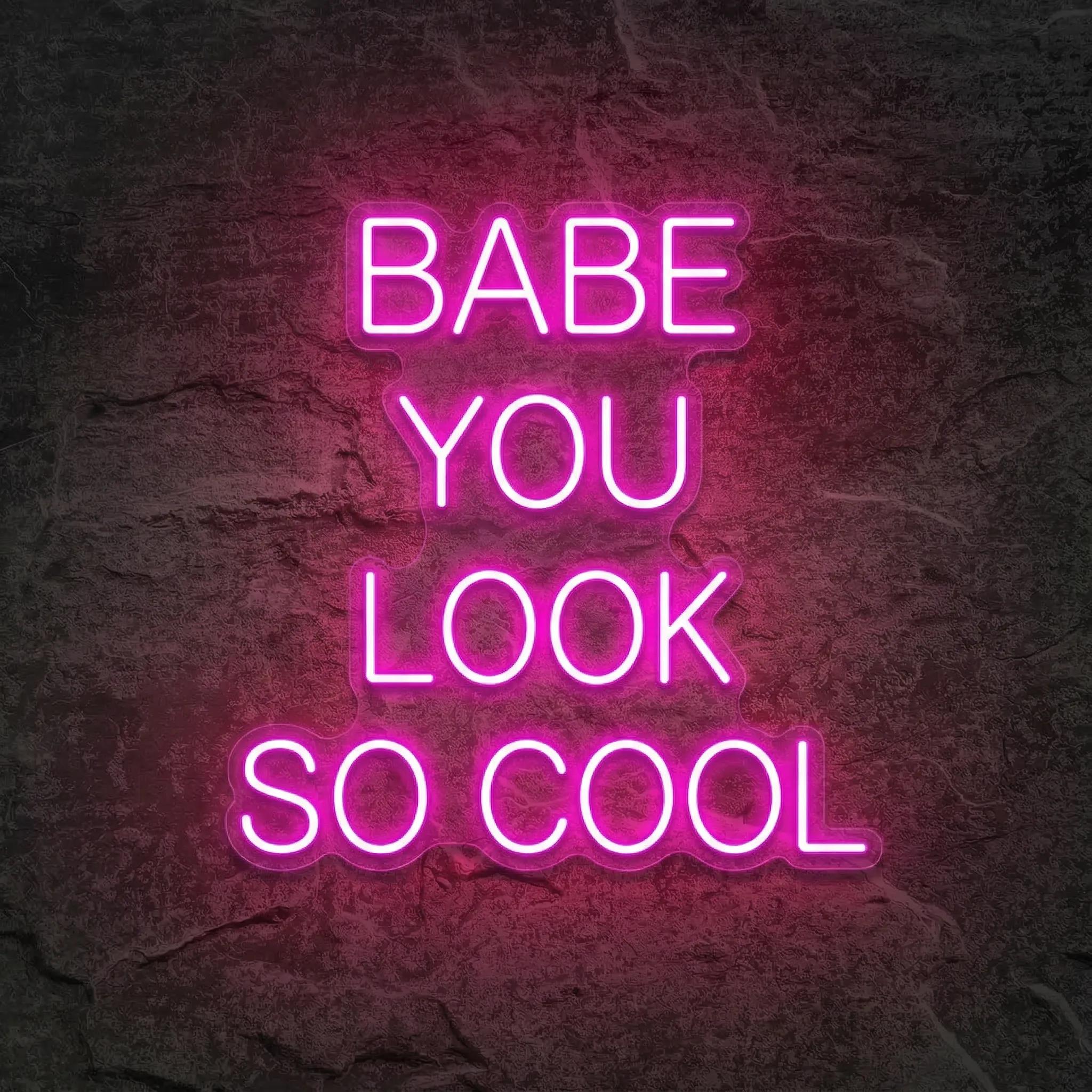 Néon Babe You Look So Cool - Néon personnalisé NeonStar