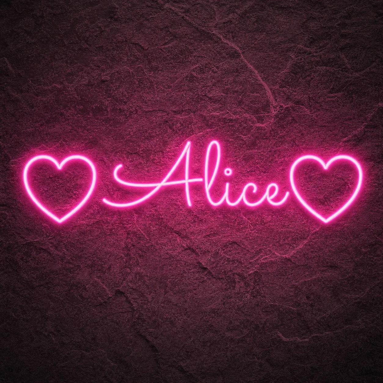 Néon Alice Cœur - Néon personnalisé NeonStar