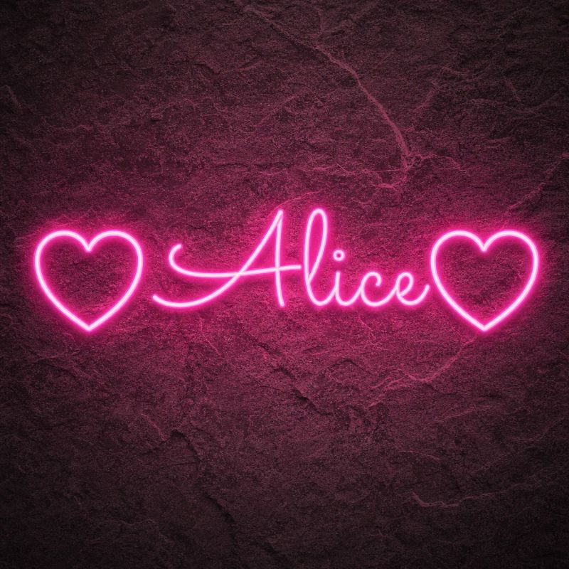Néon Alice Cœur - Néon personnalisé NeonStar