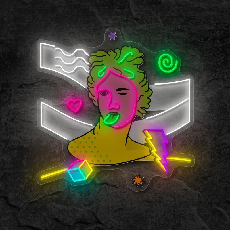 Néon Sculpture Grecque Trippante - Néon personnalisé NeonStar