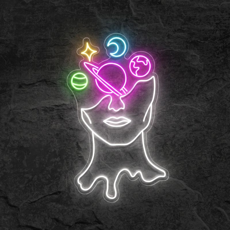 Néon Visage Cosmique - Néon personnalisé NeonStar