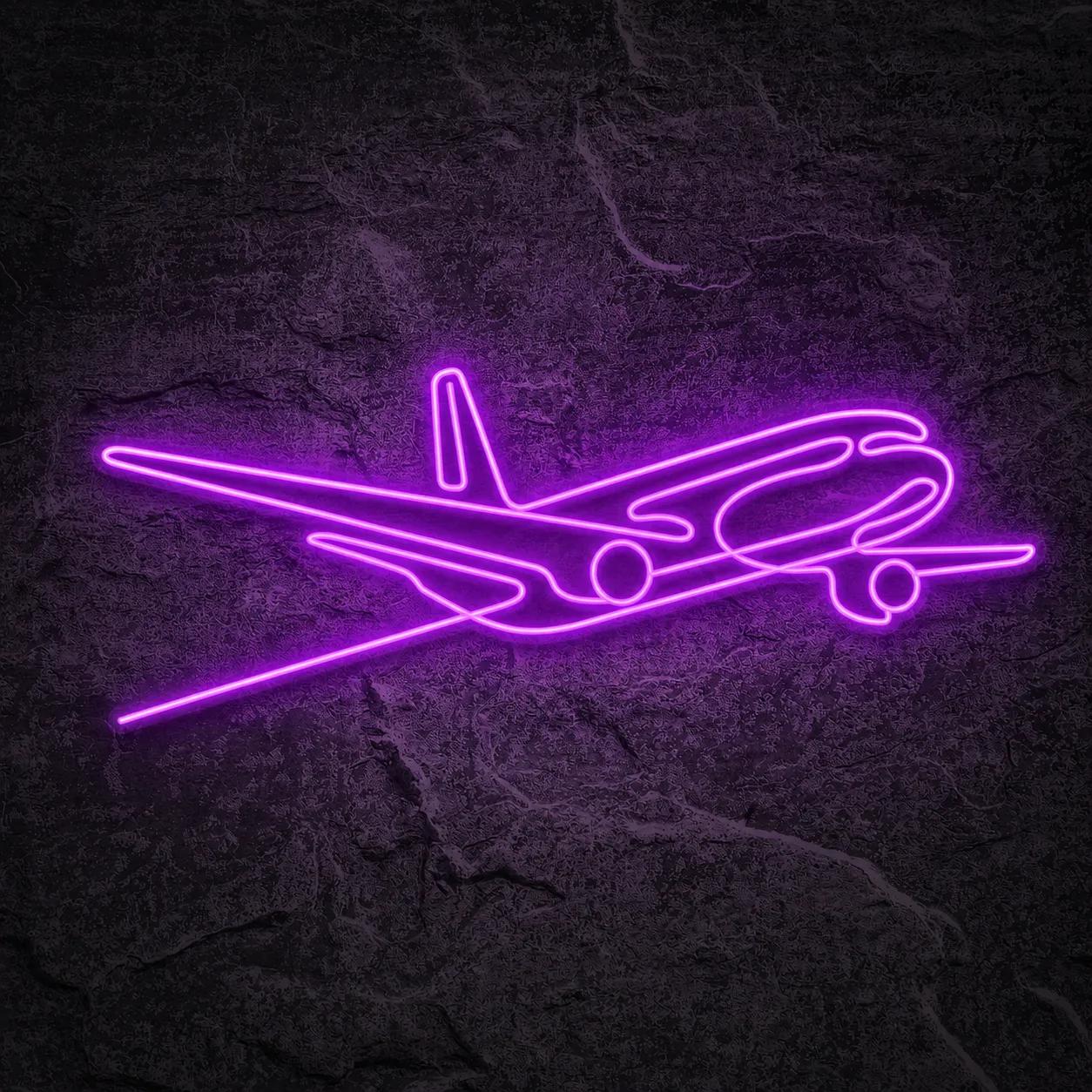 Néon Avion Bleu - Néon personnalisé NeonStar
