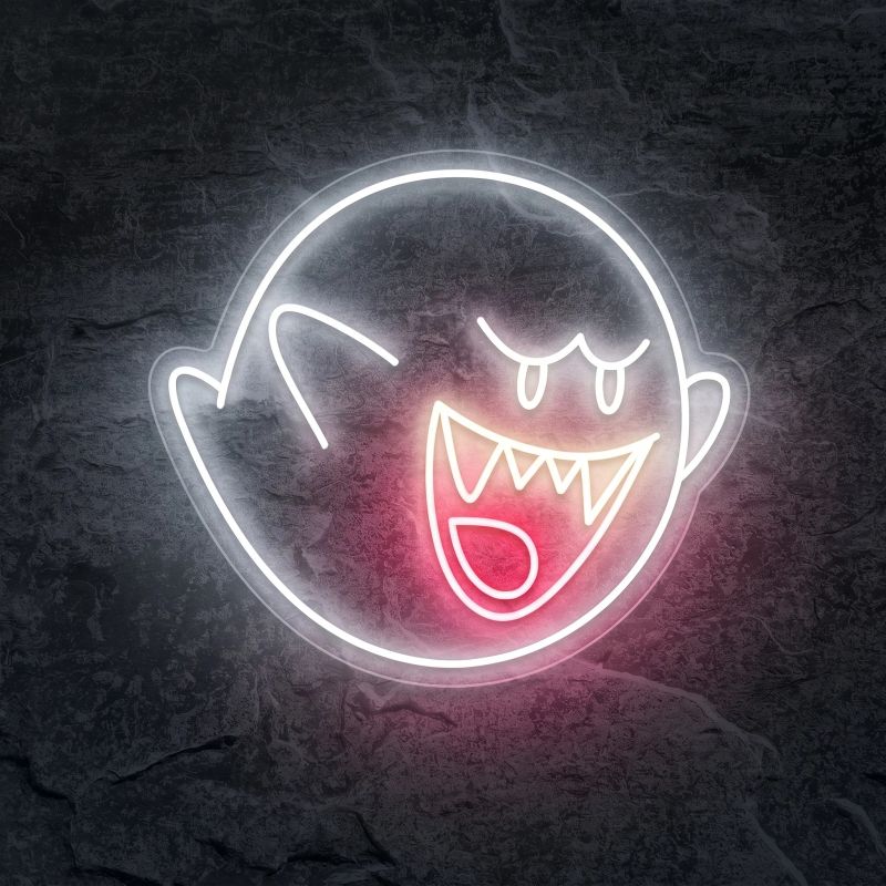 Néon Boo Super Mario - Néon personnalisé NeonStar