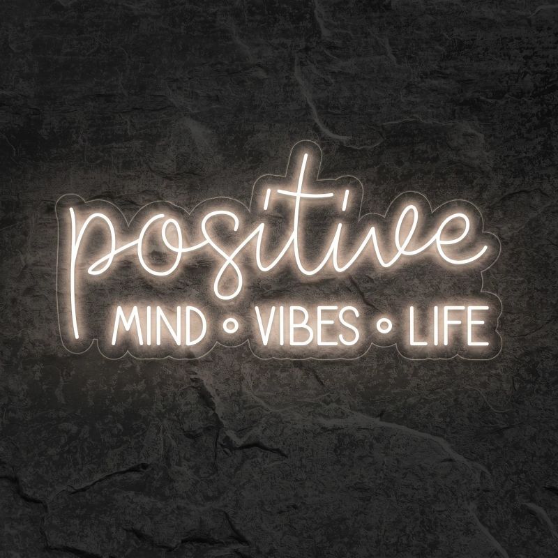 Néon Positive Mind Vibes Life - Néon personnalisé NeonStar