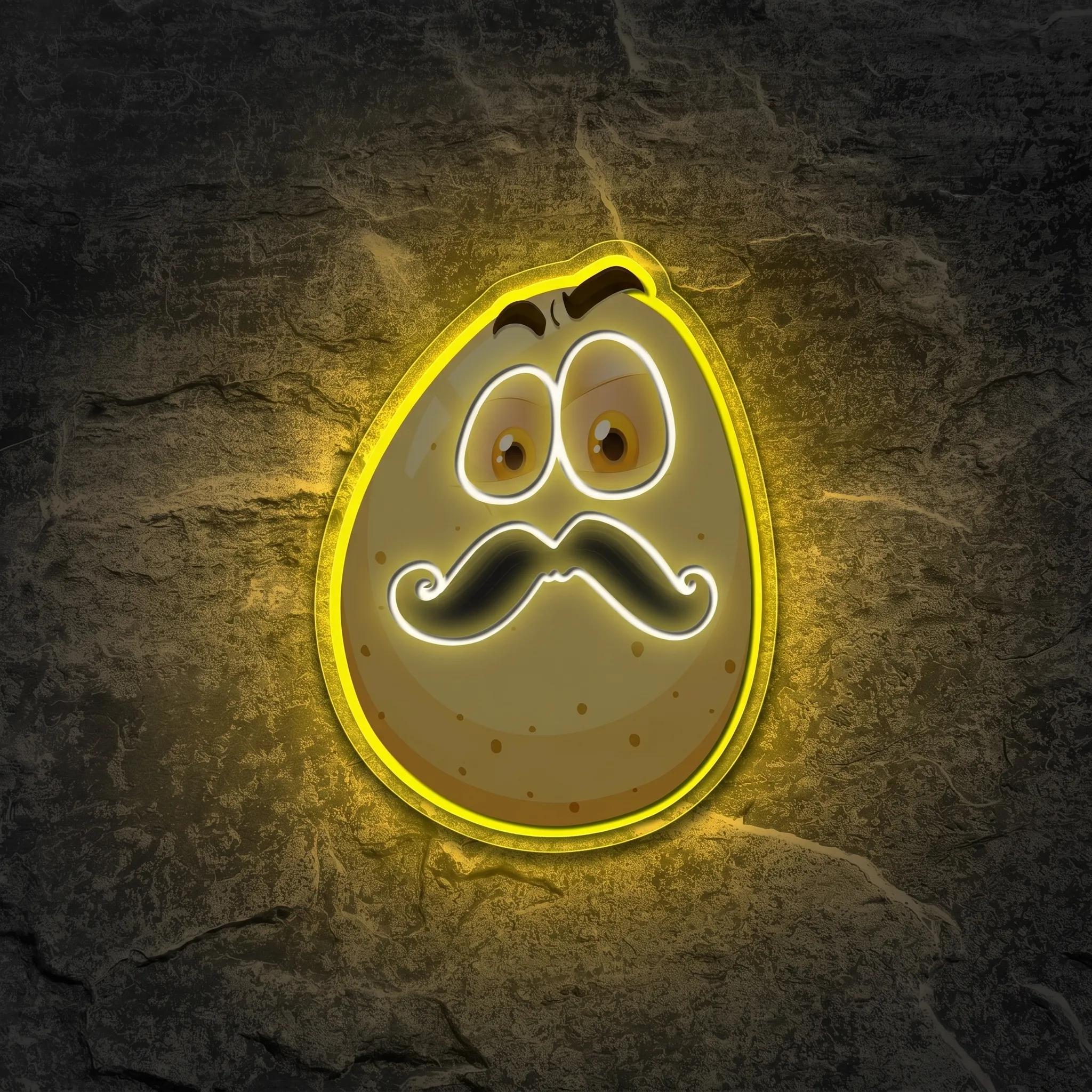 Néon Pomme de terre mignonne - Néon personnalisé NeonStar