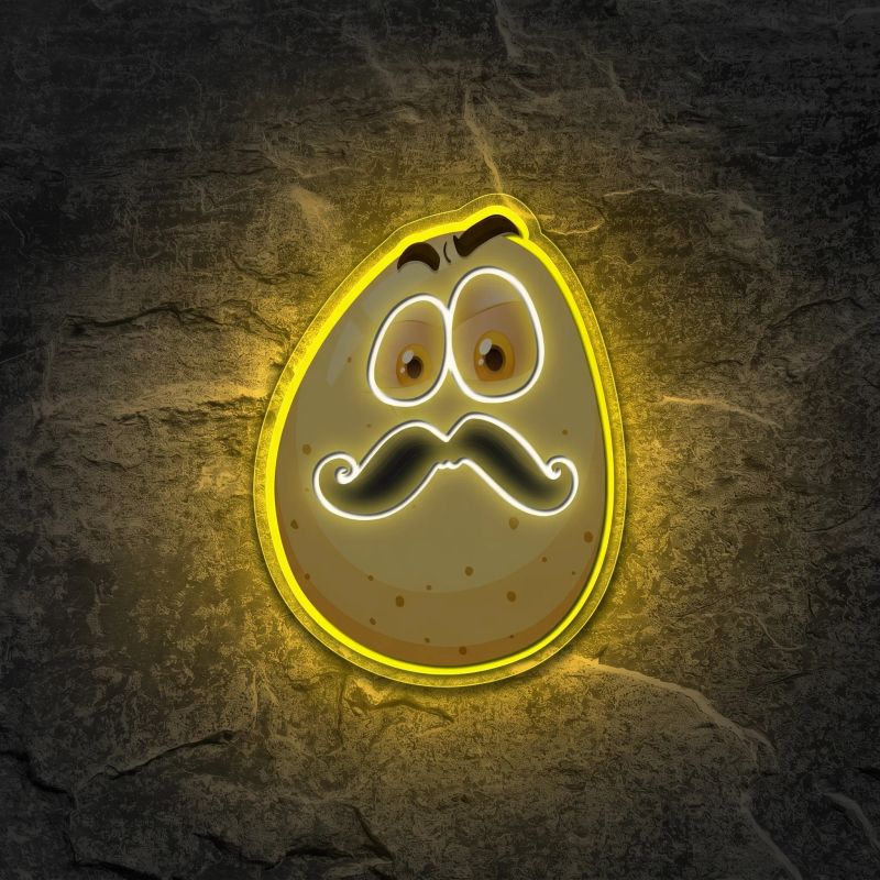 Néon Pomme de terre mignonne - Néon personnalisé NeonStar