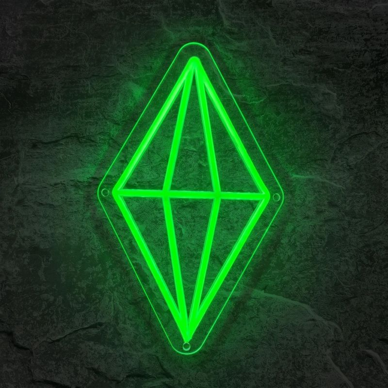 Néon Diamant Sims - Néon personnalisé NeonStar